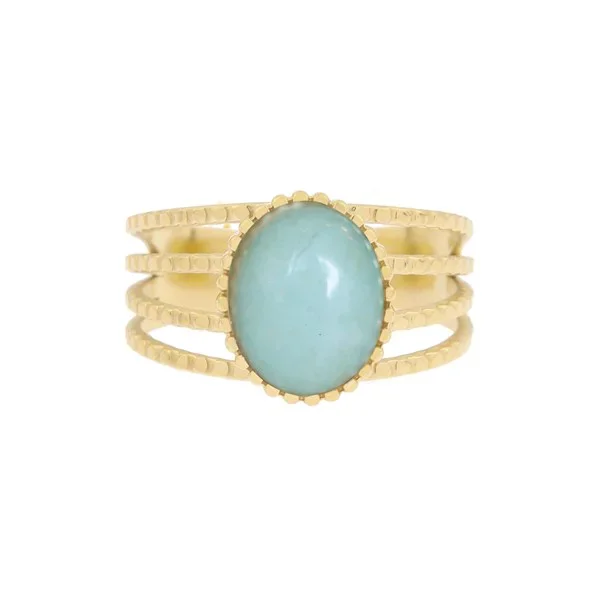 Van Gogh Gemstone ring aventurijn, door Ellen Beekmans