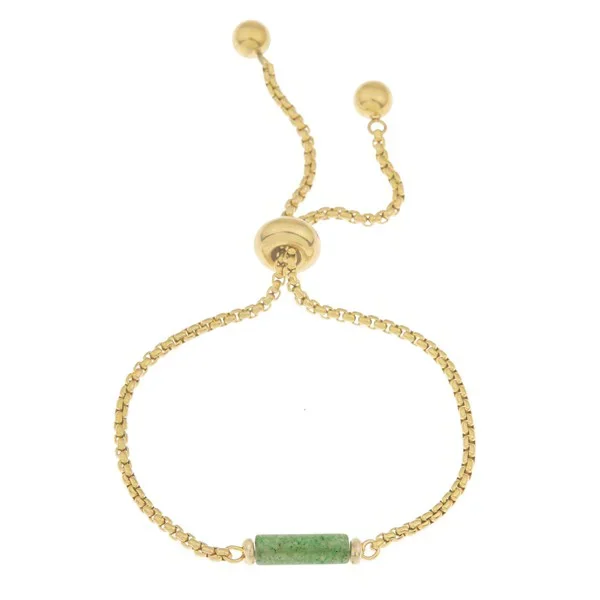 Van Gogh Gemstone armband aventurijn groen, door Ellen Beekmans