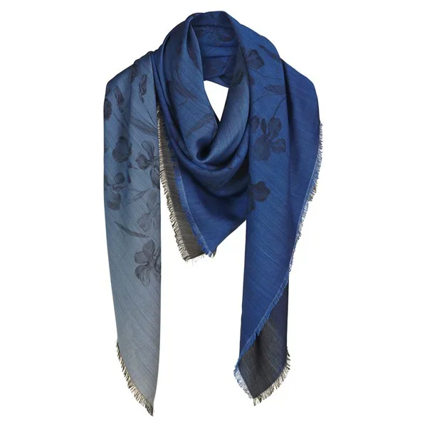 Van Gogh Luxe jacquard sjaal zijde & wol Irissen