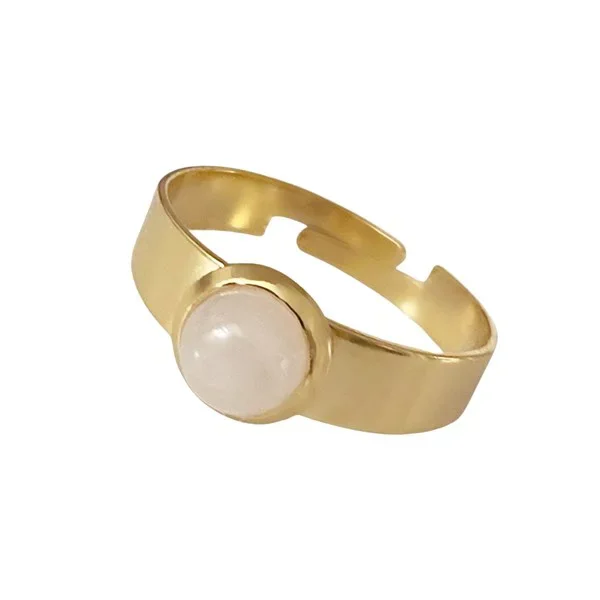 Van Gogh Gemstone ring rozenkwarts, door Ellen Beekmans