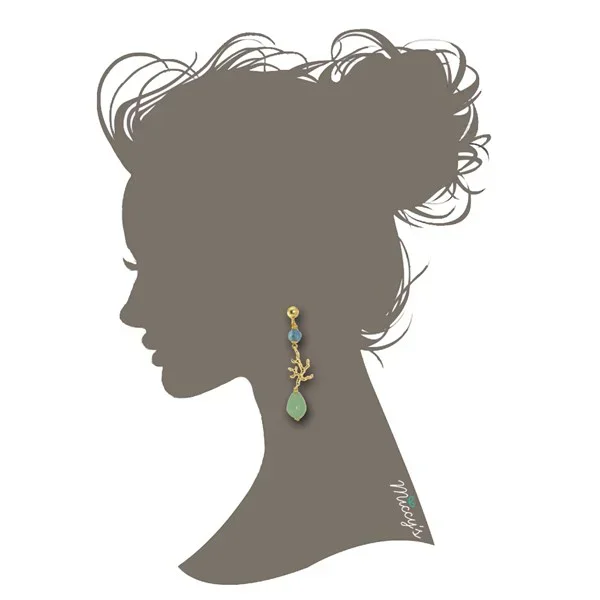 Van Gogh Gemstone oorbellen bloesemtakje, door Miccy’s
