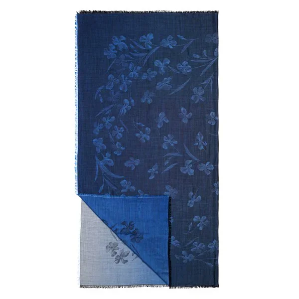 Van Gogh Luxe jacquard sjaal zijde & wol Irissen