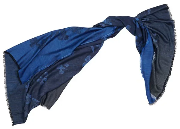Van Gogh Luxe jacquard sjaal zijde & wol Irissen