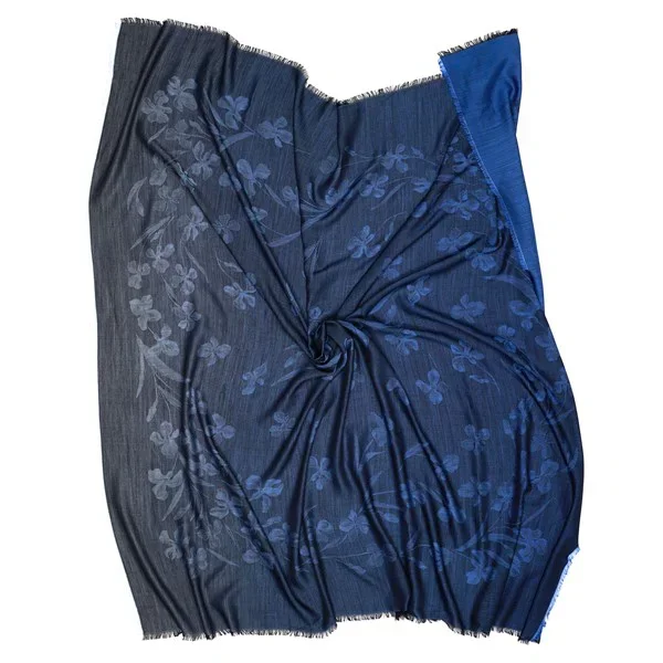 Van Gogh Luxe jacquard sjaal zijde & wol Irissen